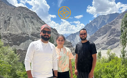 Group travellers exploring Nubra Valley sand dunes and Pangong Lake