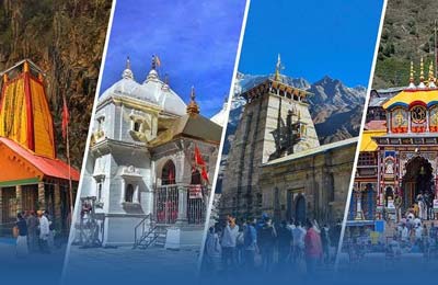 Char Dham Yatra route through Gangotri, Yamunotri, Kedarnath and Badrinath